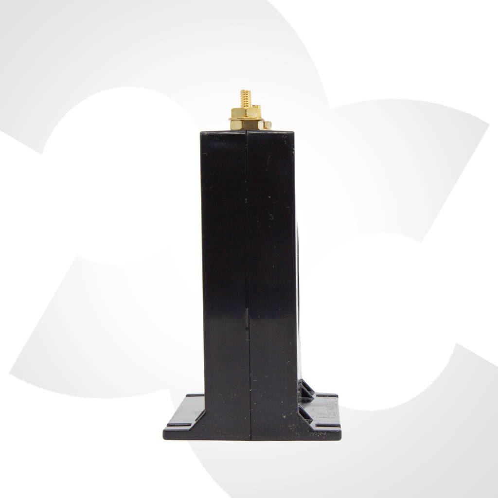 Current Transformer CT-500 with specifications label on a white background Side View