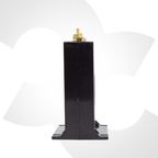 Current Transformer CT-500 with specifications label on a white background Side View