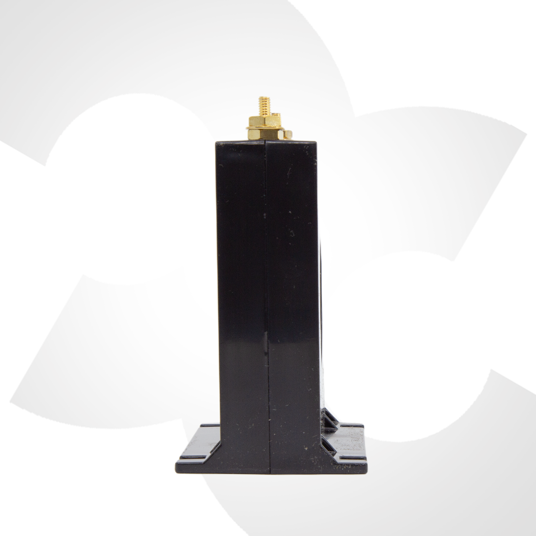 Current Transformer CT-500 with specifications label on a white background Side View
