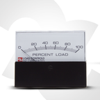 Percent load meter with 'Load Controls Incorporated' branding on a white background Front View