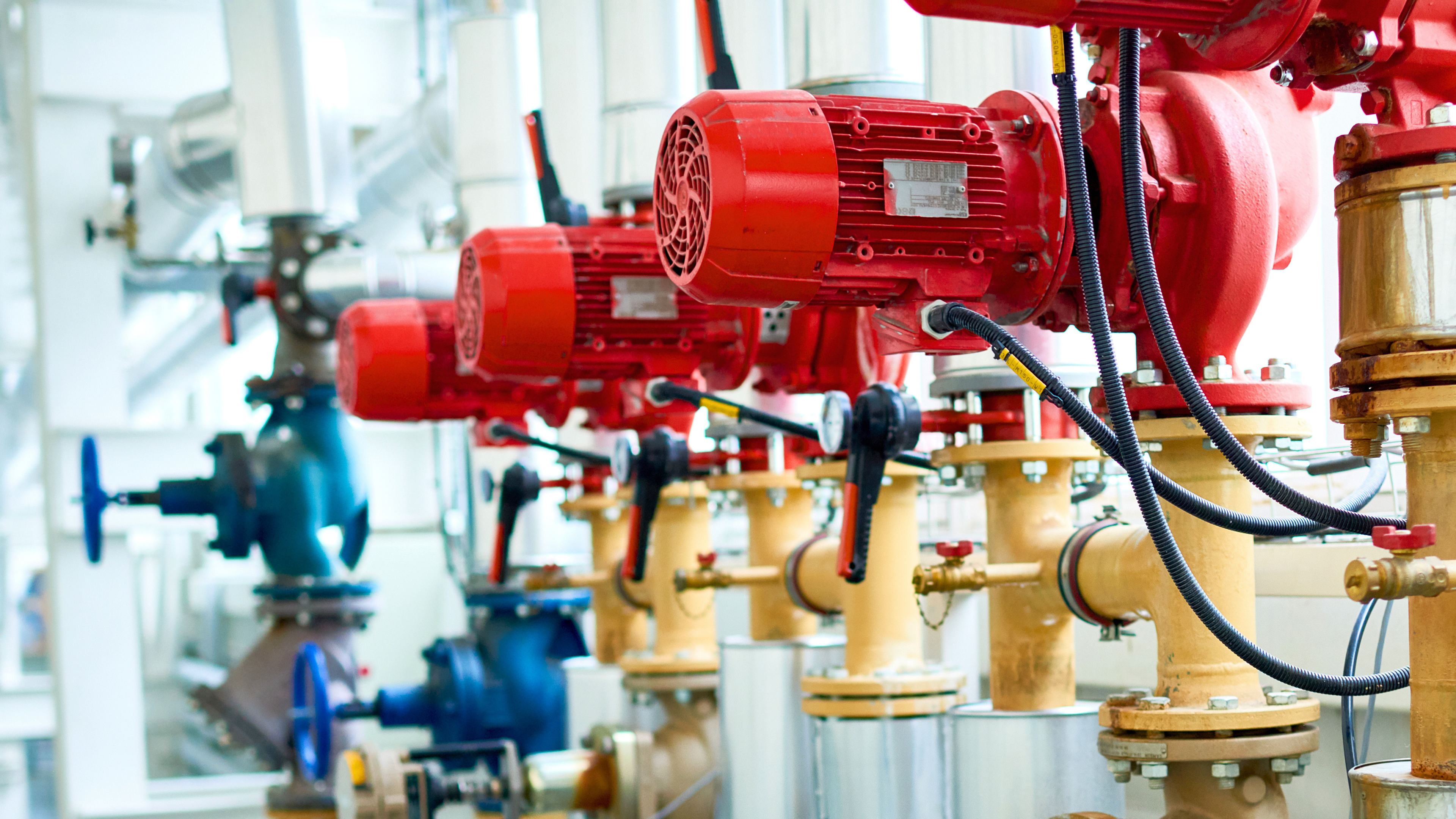 Electric centrifugal pumps with Load Controls PMP-25 for motor load monitoring and efficient pump operation.
